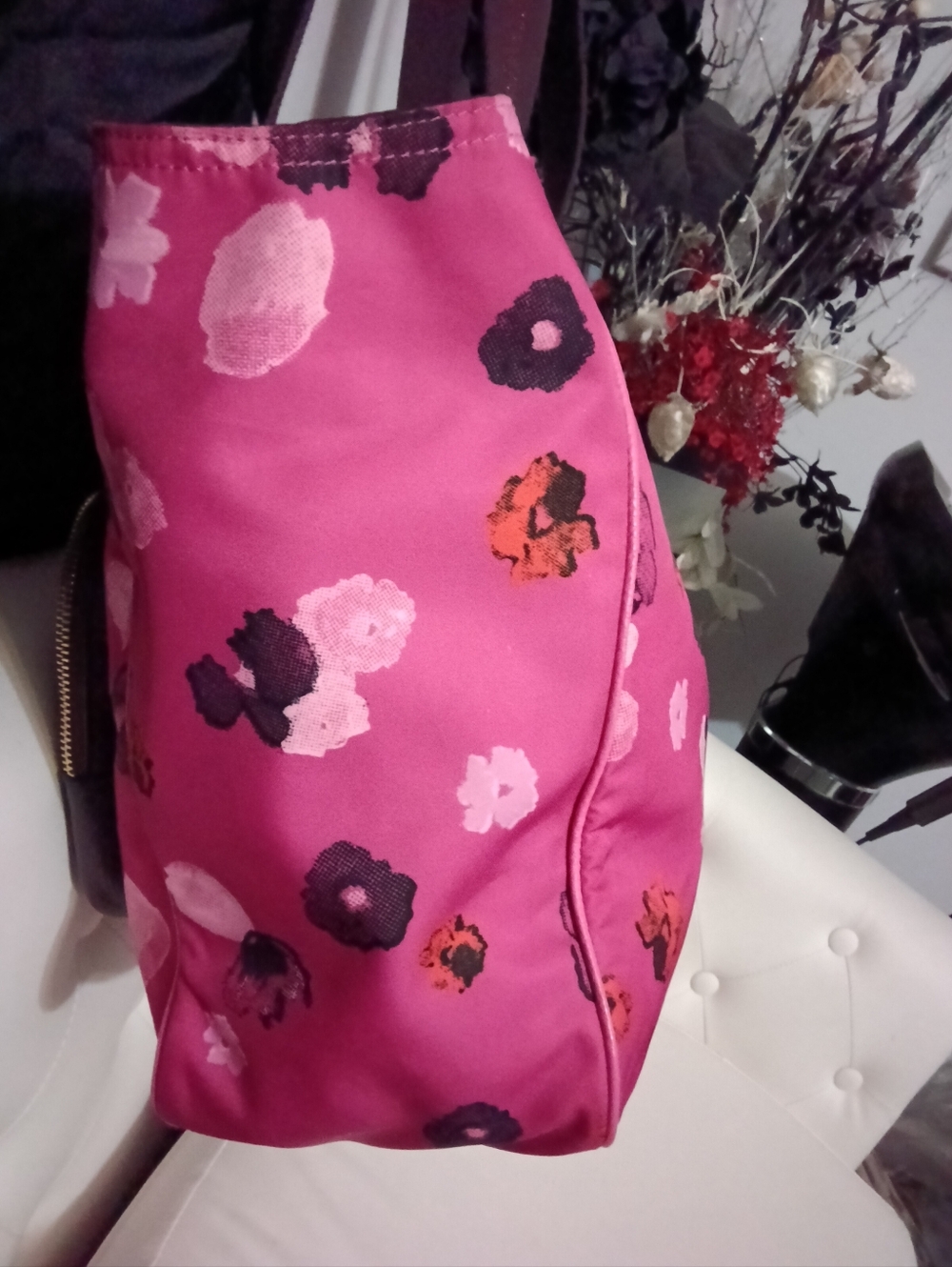 Coach Court Halftone Floral Tote Confetti Pink E2111- C5670 - Picture 4 of 15
